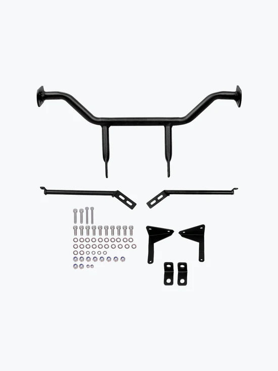 Legundary Custom Fort Knox Side Box Bolt-On Mounts for Kawasaki Versys 650 Black Mild Steel Pannier Rack