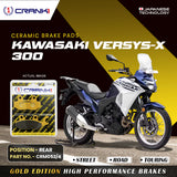 CRANK1 CRM052/4 ceramic rear brake pads for Kawasaki Versys-X 300 motorcycle