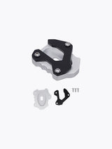 Legundary Custom Brogue Side Stand Base for Kawasaki Versys 650 Black Silver Stainless Steel Mild Steel Stand Enlarger Plate