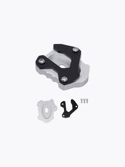 Legundary Custom Brogue Side Stand Base for Kawasaki Versys 650 Black Silver Stainless Steel Mild Steel Stand Enlarger Plate