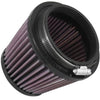K&N RU-2990 tapered universal high flow air filter close up