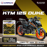 CRANK1 CRM359 ceramic rear brake pads for KTM 125 Duke 2012-2023