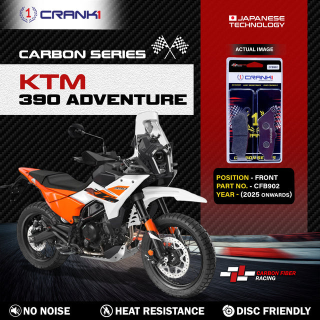 CRANK1 Carbon Front Brake Pads for KTM 390 Adventure 2025 CFB902
