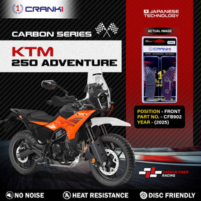 CRANK1 Carbon Front Brake Pads CFB902 for KTM 250 Adventure Up to 2025