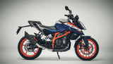 Rogue 2.0 stainless steel slip-on exhaust with mid pipe for KTM Duke 250 and KTM Duke 390 Gen 3