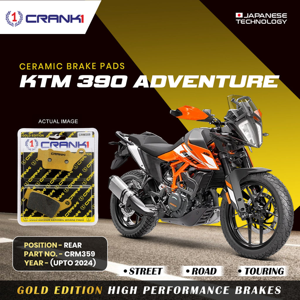 CRANK1 Ceramic Rear Brake Pads CRM359 for KTM 390 Adventure Up to 2024