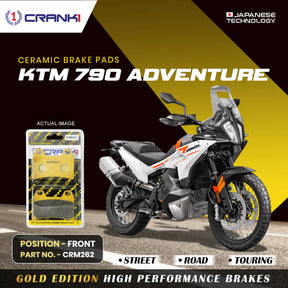CRANK1 CRM262 ceramic front brake pads for KTM 790 Adventure motorcycle