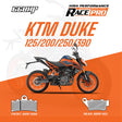 66BHP Race Pro Sintered Brake Pads for KTM Duke and RC 125 200 250 390 Front 66RP-9068 Rear 66RP-953