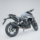 Rogue 2.0 stainless steel slip-on exhaust with mid pipe for KTM Duke 250 and KTM Duke 390 Gen 3