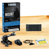 KYT Jumpshot helmet chin mount installed for GoPro POV riding footage