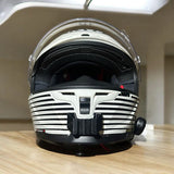 KYT Striker helmet chin mount installed for GoPro POV riding footage
