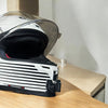 KYT Striker helmet chin mount installed for GoPro POV riding footage