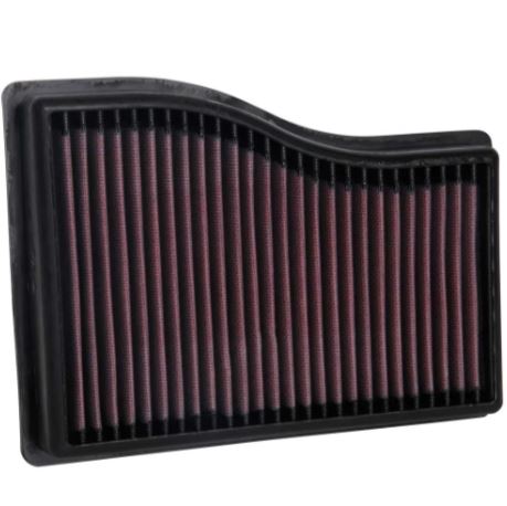 K&N 33-3132 air filter installed in Mercedes A200 1.3L turbo engine bay