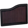 K&N 33-3132 air filter installed in Mercedes A200 1.3L turbo engine bay