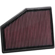 K&N 33-3079 High-Flow Lifetime Washable Engine Air Filter for BMW 740i X5 X6 X7 X3 X4 530i 540i 840i Replacement Panel Air Filter