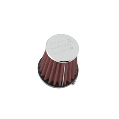 K&N RC-1060 universal high-flow round tapered air filter chrome top washable performance filter 3 inch intake