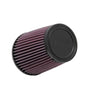 K&N RU-3550 High-Flow Original Universal Air Filter 3.5 Inch Reusable Washable Performance Engine Intake Filter Red