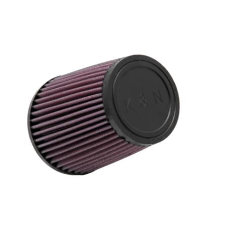 K&N RU-3550 High-Flow Original Universal Air Filter 3.5 Inch Reusable Washable Performance Engine Intake Filter Red