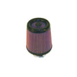 K&N RX-4730 X-Stream High-Flow Universal Air Filter 3 Inch Reusable Washable Performance Engine Intake Filter Red