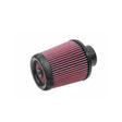 K&N RX-4870 X-Stream High-Flow Universal Air Filter Reusable Washable Clamp-On Performance Engine Intake Filter Red