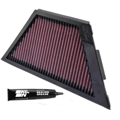 K&N KA-1406 air filter for Kawasaki ZX-14 installation view