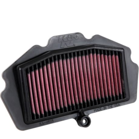 K&N KA-4018 air filter for Kawasaki Ninja 400 installation view