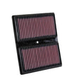 K&N 33-3037 air filter installed Audi A1 1.0 TSI
