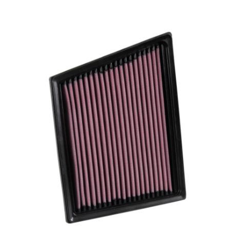 K&N 33-3074 High Flow Washable Engine Air Filter for Jaguar F-PACE XF XE and Range Rover Velar Right Passenger Side Airbox