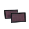 K&N 33-2445 high-flow air filter 2 pack for Jaguar XK 5.0L V8