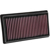 K&N 33-3081 High Flow Washable Reusable Engine Air Filter for Kia Rio Stonic Picanto Hyundai Venue Verna Solaris