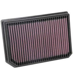 K&N 33-3133 air filter installed in Mercedes A250 2.0L turbo engine bay