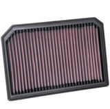K&N 33-3133 air filter installed in Mercedes A250 2.0L turbo engine bay