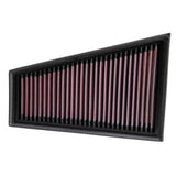 K&N 33-2995 air filter installed in Mercedes A200 engine bay