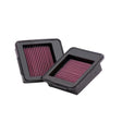 K&N 33-2413 High Flow Performance Air Filter Kit for Nissan GT-R R35 3.8L Twin Turbo V6 Washable Reusable Air Filters