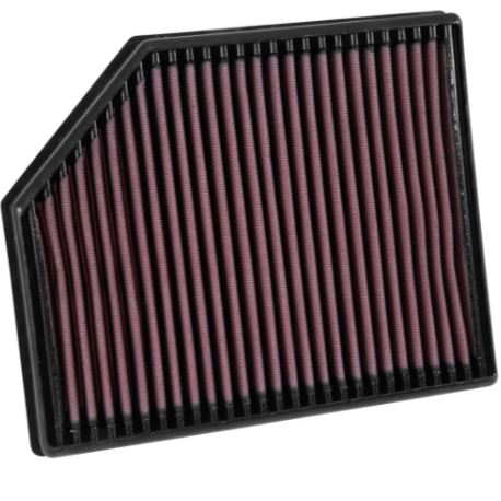 K&N 33-3065 air filter installed in Volvo V90 engine bay