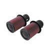 K&N E-0669 High-Flow Lifetime Engine Air Filter Kit 2 Pack for Audi R8 5.2L V10 and Lamborghini Gallardo 5.2L V10 Performance Air Filters