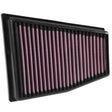 K&N 33-3031 High-Flow Washable Engine Air Filter for Audi RS5 RS4 4.2L V8 Left Side Airbox Performance Panel Filter