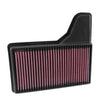 K&N 33-5029 high-flow performance air filter for Ford Mustang GT 5.0L V8 engine washable reusable cotton gauze filter