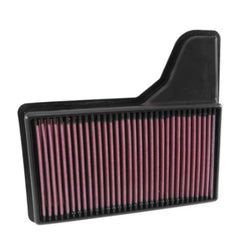 K&N 33-5029 high-flow performance air filter for Ford Mustang GT 5.0L V8 engine washable reusable cotton gauze filter