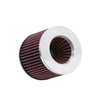 K&N RR-3003 High-Flow Universal Air Filter with Polished Aluminum Inverted Top 3 Inch Clamp-On Reusable Washable Engine Intake Filter