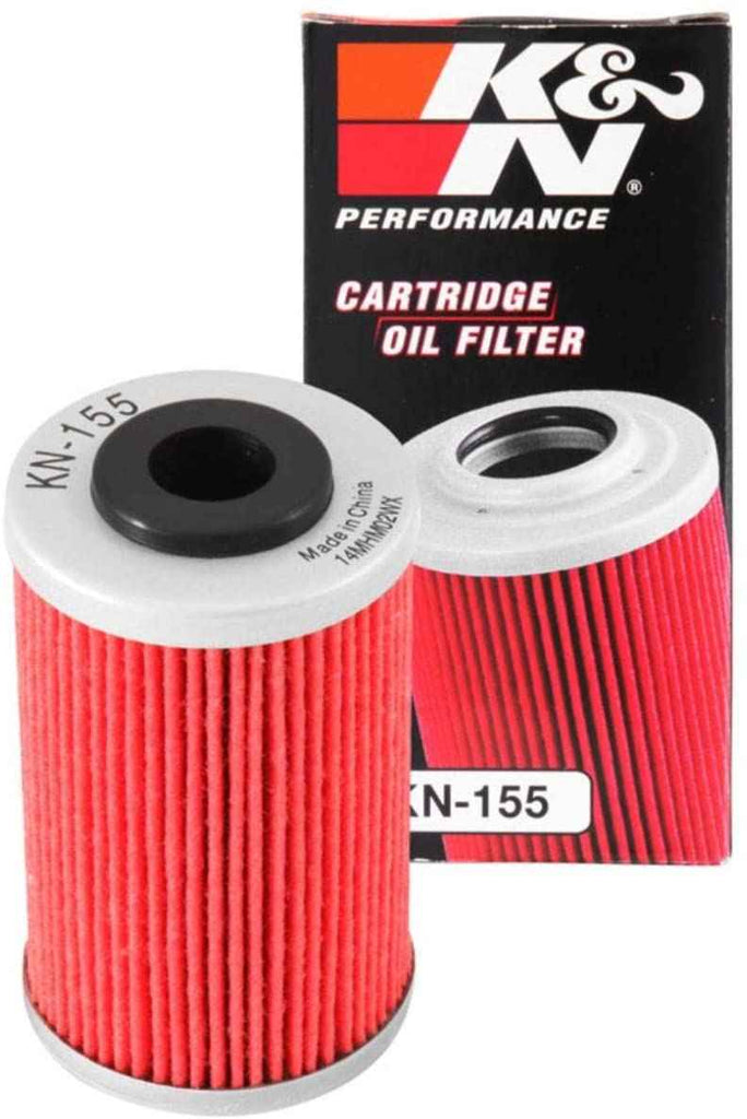 K&N KN-155 High-Performance Oil Filter for KTM RC 200 and RC 390 Motorcycle Spin-On Filter with 17mm Hex Nut