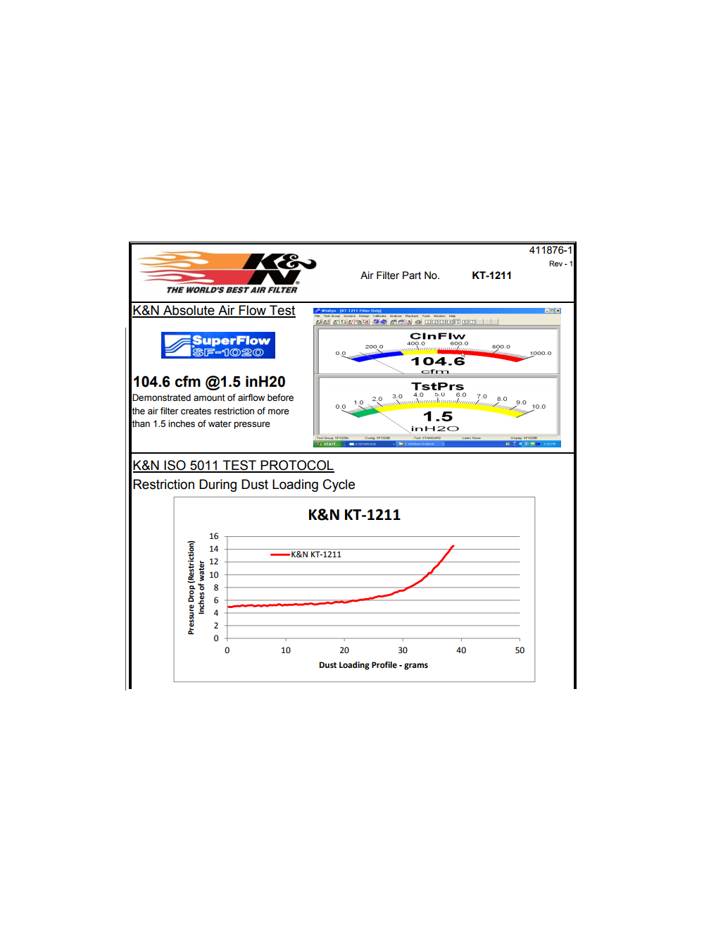 K&N KT-1211 air filter for KTM Duke 390 installation view