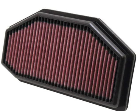 K&N TB-1011 air filter Triumph Speed Triple 1050 installation view
