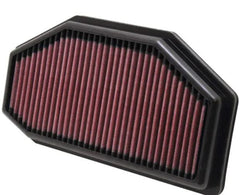 K&N TB-1011 air filter Triumph Speed Triple 1050 installation view