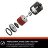 K&N KN-171B black high-performance spin-on oil filter with 17mm Wrench-Off® hex nut for motorcycles, ATVs, UTVs, and powersports vehicles