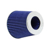 K&N RG-1001BL universal clamp-on round tapered high-flow air filter performance cotton gauze intake filter blue