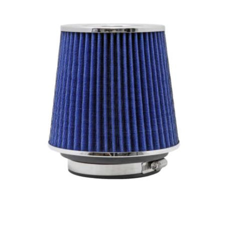 K&N RG-1001BL universal clamp-on round tapered high-flow air filter performance cotton gauze intake filter blue