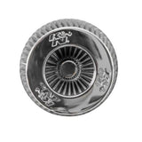 K&N RG-1001WT white universal clamp-on round tapered high-flow air filter performance cotton gauze intake filter chrome top