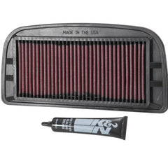 K&N YA-1002 High-Flow Washable Air Filter for Yamaha YZF-R1 2002 2003 Performance Engine Air Filter