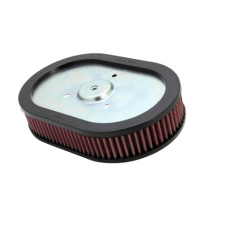 K&N HD-0910 air filter installed in Harley-Davidson Dyna engine bay